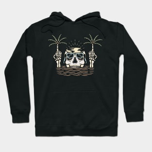 World and skull Hoodie